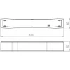 Intelight 3,5W avarinis šviestuvas SUPREMA SO 650 NM 2H AT IP54 NT, baltas