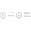 Intelight 1,5W avarinis šviestuvas STARLET ROUND SO 150 NM 3H MT, baltas