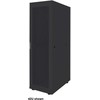 INTELLINET 18,3 cm 19 colių serverio spintelė „Basic Line 26U“, 1308 x 600 x 1000 mm, aukštis x plotis x gylis, plokščia pakuotė, keliamoji galia 600 kg, juoda