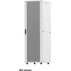 INTELLINET 48,3 cm 19 colių serverio spintelė „Basic Line 36 U“ 1766 x 600 x 1000 mm A x P x G Plokščia pakuotė, keliamoji galia 600 kg, pilka