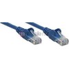 Intracom INTELLINET tinklo kabelis Cat5e U/UTP 15m 50ft. Mėlyna RJ-45 Vyriški / RJ-45 Vyriški Paauksuoti kontaktai Polibag