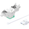 Intellinet Network Solutions INTELLINET Cat6a 10G Slimline Keystone-Modul STP werkzeuglos mit Rastclip f�r Massivdraht vergoldete Kontakte Metallgeh�use gr�n