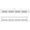 Intellinet 721035 Patch Panel Rack 19" 1U 24 porty RJ45 Cat6 UTP