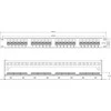 Intellinet 721035 Patch Panel Rack 19" 1U 24 porty RJ45 Cat6 UTP
