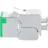 Intellinet Network Solutions INTELLINET Cat6a 10G Slimline Keystone-Modul STP werkzeuglos mit Rastclip f�r Massivdraht vergoldete Kontakte Metallgeh�use gr�n