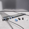 Intellinet Network Solutions INTELLINET 24-Port Patchpanel geschirmt und unbest�ckt 0,5 HE Leerpanel zur 48,26 cm 19-col.-Rackmontage f�r Keystone-Jacks juodas