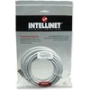 Intracom INTELLINET tinklo kabelis Cat6 U/UTP 5.0m Baltas 14ft. RJ-45 Vyriški / RJ-45 Vyriški Paauksuoti kontaktai Polimaišas