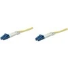 Techly 2m LC/LC 9/125 optinio pluošto kabelis Geltona