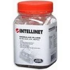 Intracom INTELLINET 100-Pack Cat5e RJ45 Kištukai UTP 2 šakų suvytam laidui 15 Mi auksiniu dengti kontaktai Tinka apvaliam kabeliui