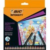 Bic Intensity akvarelinės kreidelės, 24 spalvos