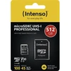 „Intenso Micro SDXC 512GB C10 UHS-I Professional“ + adapteris