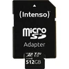 Intenso Micro SDXC 512GB C10 UHS-I Professional + adapteris