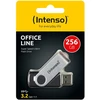 Intenso Office Line 256GB USB Stick 3.2 sidabrinis-juodas