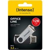 Pendrive Intenso Office Line 128GB Sidabrinė-juoda (3543491)