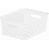 Plastikinis krepšys CURVER MY STYLE, baltos spalvos, h10 x 25,5 x 19,6 cm, 8 L