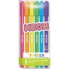 Interdruk Rinkinys 6 neoninių gelinių rašiklių, 0.8 mm