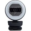 Internetinė kamera Terra Webcam Halo su pierścieniem LED (C1868pro) i prywatny suwak Full-HD, Auto Focus, Stereo Mic, Privacy Slider