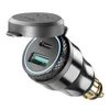 Interphone DIN USB i USB-C - adapter ładowania do motocykla (ACCDIN2USBTYPEC)