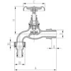 Sodo ventilis INVENA, 1/2", ketus