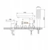 Invena 3 skylių vonios maišytuvas Dokos baltas/chromuotas BW-19-S02-V