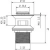 Invena Automat- spustelėkite 5 / 4 "mažas chromas (SC- B1-027)