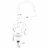 Virtuvinis maišytuvas Invena baterija kuchenna Silva, juoda BZ-86-004-L