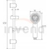 Invena dušo komplektas FRESCO 3 FUNCTION SHOWER SET. - AU-86-NAT-C