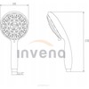 Invena Dušo komplektas PALIA 3 FUNCTION SHOWER HANDLE, CHROME - AS-57-001-D