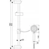 Invena Dušo komplektas SIROS 3-FUNCTION SHOWER SET. - AU-80-001-M