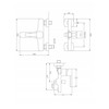 Rinkinys prysznicowy Invena INVENA GLAMOR bathroom faucet, copper color, with shower system