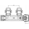 Invena INVENA DUOPLEX APATINĖS JUNGTIS 50MM CHROME - CZ-88-015