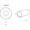 Invena Invena maskavimo rinkinys radiatoriui pajungti, juodas UA-11-C15