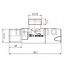 Invena kampinis vožtuvas su keramine galvute 1/2"x1/2", auksinis ZW-49-01Z-W