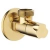 Invena kampinis vožtuvas su keramine galvute 1/2"x3/8", auksinis ZW-49-00Z-W