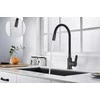 Plautuvės maišytuvas INVENA KSANTI, su 360° sukiojamu snapu, juodos sp.