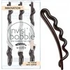 Set Trio InvisiBobble Waves Plaukų sagtukas Pretty Dark, 3 pcs