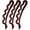 Set Trio InvisiBobble Waves Plaukų sagtukas Pretty Dark, 3 pcs