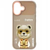 Dėklas Nimmy Cool&amp;Cute 2.0 Bear Case for iPhone 17 - rusvai gelsvas