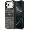 Dėklas DKNY Repeat Texture Pattern with Tonal Stripe skirtas Apple iPhone 17 Pro Max juodas