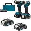 Įrankių rinkinys Makita Rinkinys COMBO LI-LON 18V LXT DDF487+DTD157 2*2.0AH