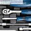 Rankinių įrankių rinkinys TB94 lagamine, 1/4"-1/2", 94 vnt., Scheppach