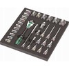 Įrankių rinkinys Wera Wera 9722 foam insert 8000 C Zyklop 1/2 ratchet set 1, 31 pieces, tool set (juodas/pilkas, ratchet and socket set, in foam insert for workshop trolley)