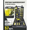 Rinkinys NARZĘDZIOWY 57el. Z WKRĘTARKĄ /WMC