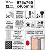 Įrankių vežimėlis Yato 6 stalčiai su įranga (YT-55300)
