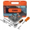 Isma Įrankių rinkinys 1/4" bity nasadki 53el. dėklas