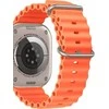 Tech Protect Išmaniojo laikrodžio Apple 4/5/6/7/8/SE/ULTRA silikoninis dirželis, Oranžinės spalvos, 42/44/45/49mm