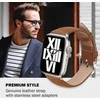 Crong Išmaniojo laikrodžio Apple odinis dirželis, Rudos spalvos, 38/40/41mm