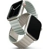 Uniq Išmaniojo laikrodžio Apple Watch 4/5/6/7/8/SE magnetinis/dvipusis dirželis, Smėlio/Žalsvos spalvos, 40/41mm