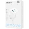 PROOVE Išmanusis tinklo lizdas Kištukas 30W USB-A + USB-C QC3.0 PD3.0 PROOVE / WCPU30111202 / Baltas