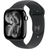 Išmanusis laikrodis Apple Series 11 (2025) GPS 46mm Jet Juodas Aliuminio Case with Juodas Sport Band M/L – Juodas